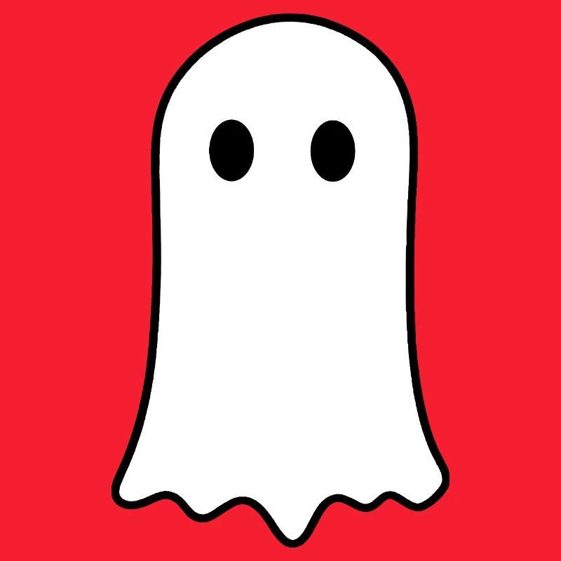 Halloween Ghost Minimalist Spooky Design