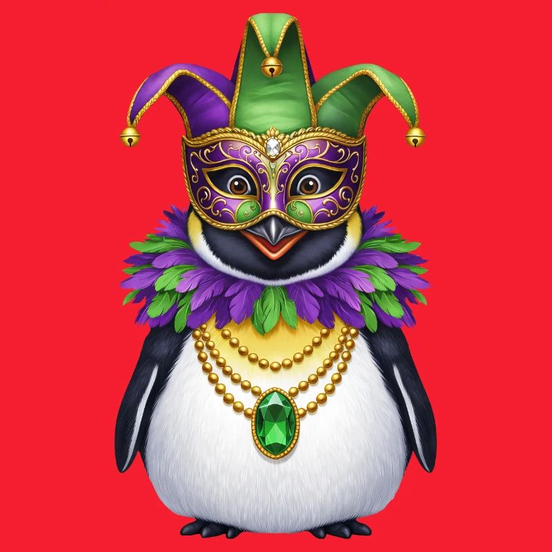 Carnaval élégant du carnaval du manchot