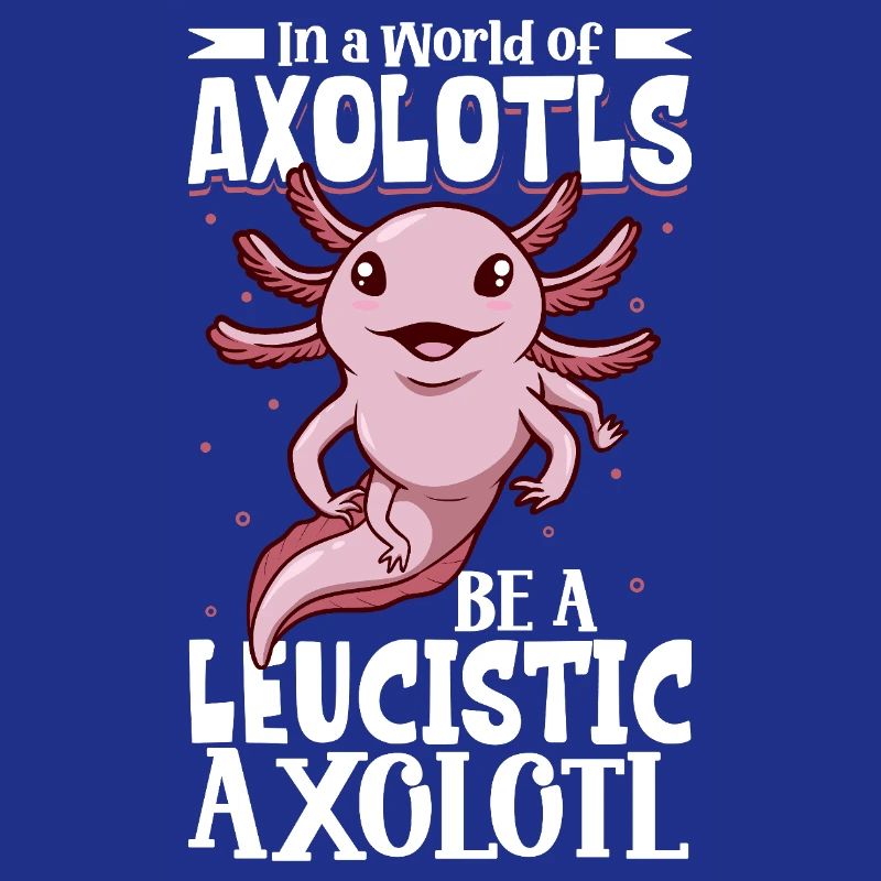 Sei ein Leucistic Axolotl
