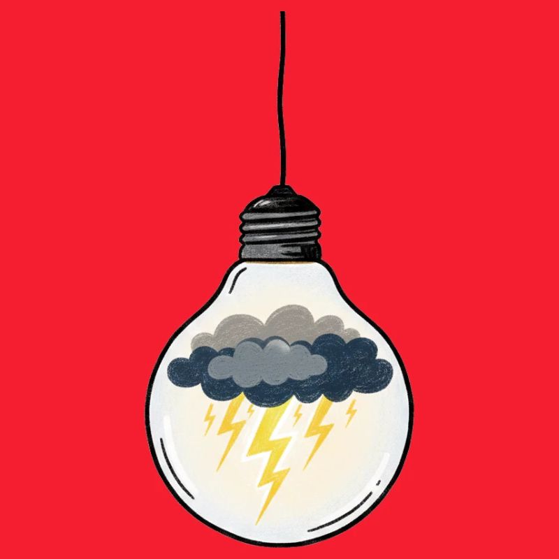 Idée Orageuse dans Ampoule