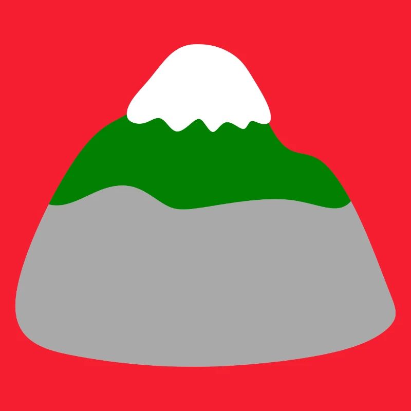 Conception minimaliste du paysage de montagne