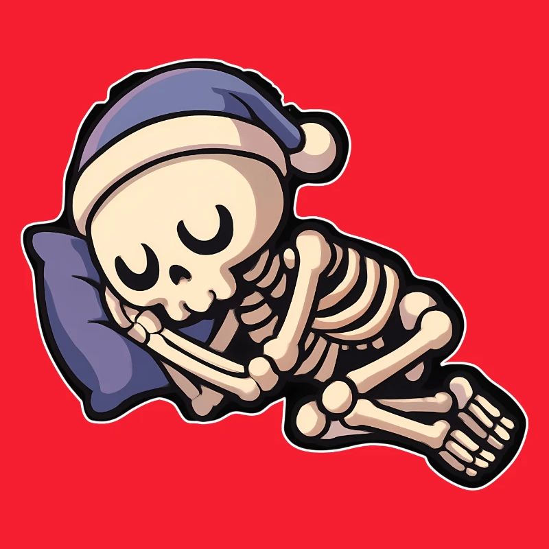 Cute bone sleeper with sleepy cap