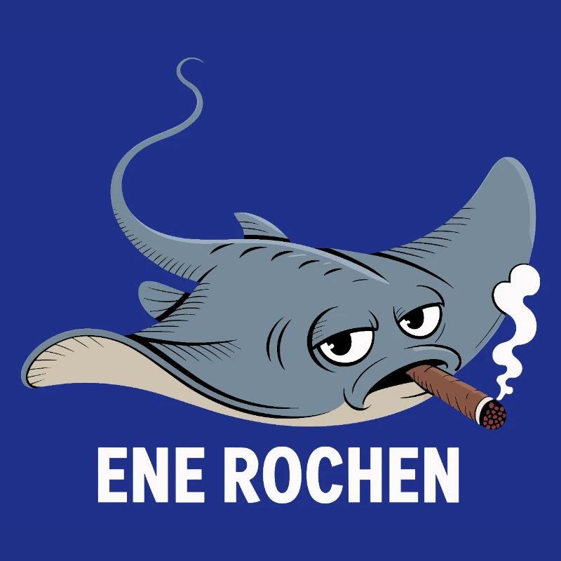 Ene Rochen Raucher Spruch Zigarette Kippe Rauchen