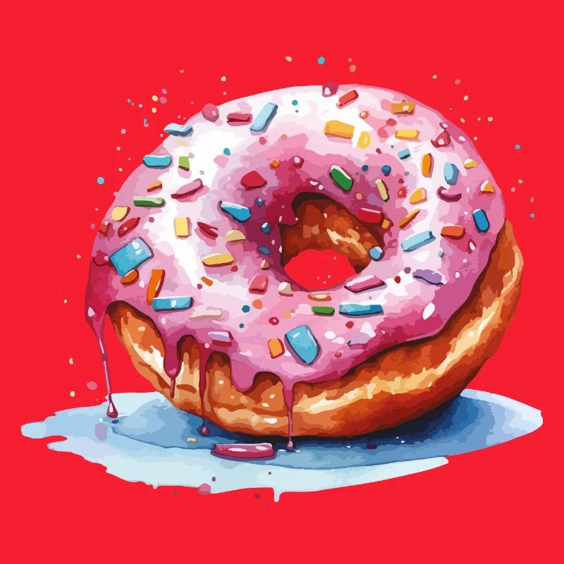 Donut with sprinkles