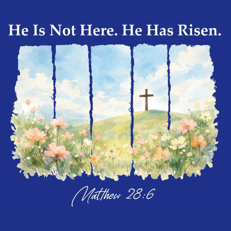 He Has Risen Matthew 28 6 Easter Christian