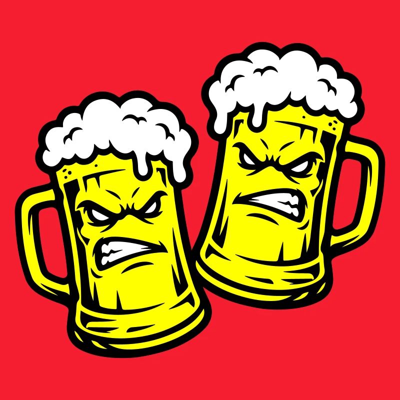 Bier Comic Bierglas