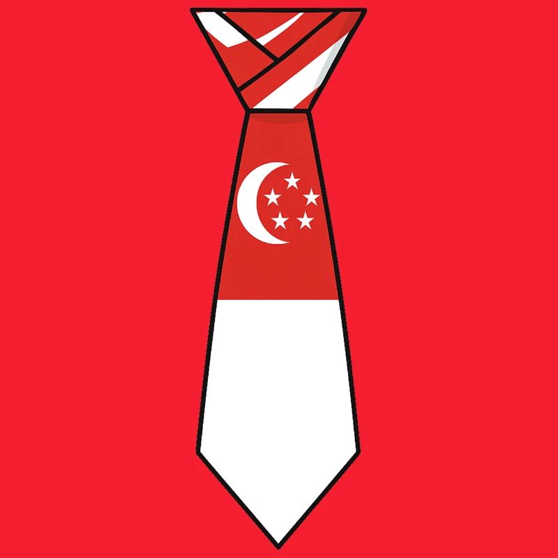 Cravate de Singapour – Conception du drapeau