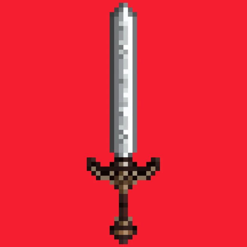 Épée pixel art style rétro 8 bit