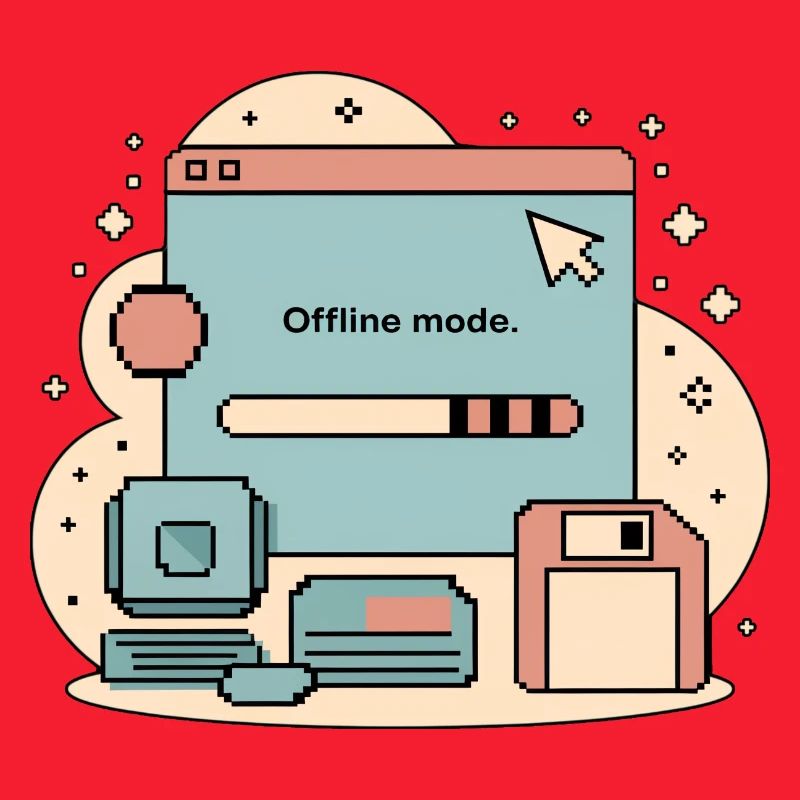 Offline Mode Retro Internet