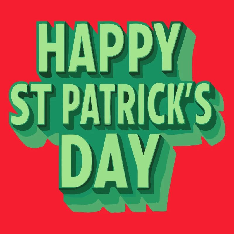 Joyeux Saint-Patrick Vert Pop Art