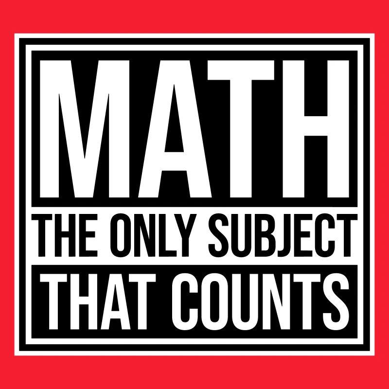 Math The Only Subject That Counts Nerd Mathe Logo