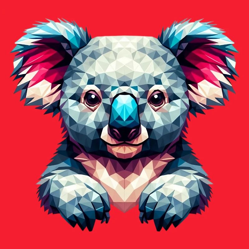 Polygonaler Koala