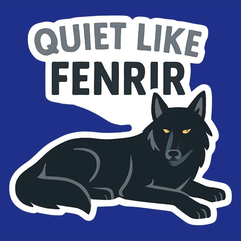Quiet Like Fenrir Wolf Design
