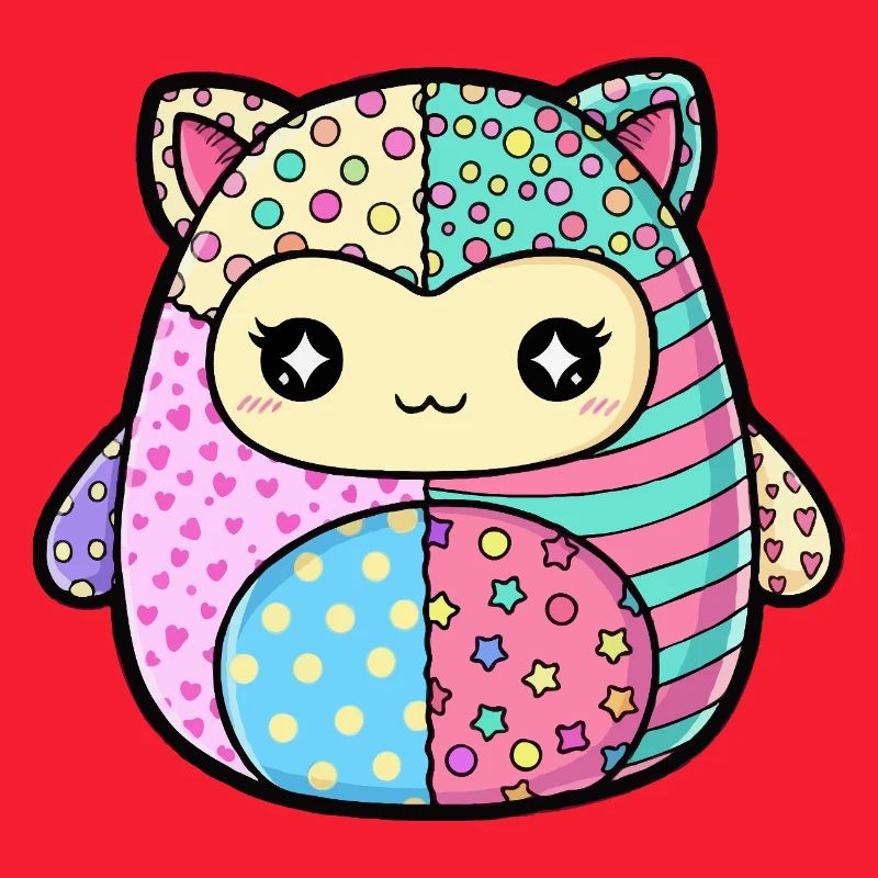 Patchwork Kitten Pastel Colors