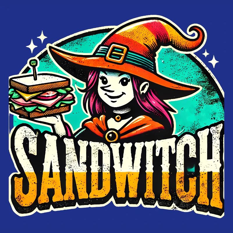 Sandwitch Witch Sandwich Funny Halloween 