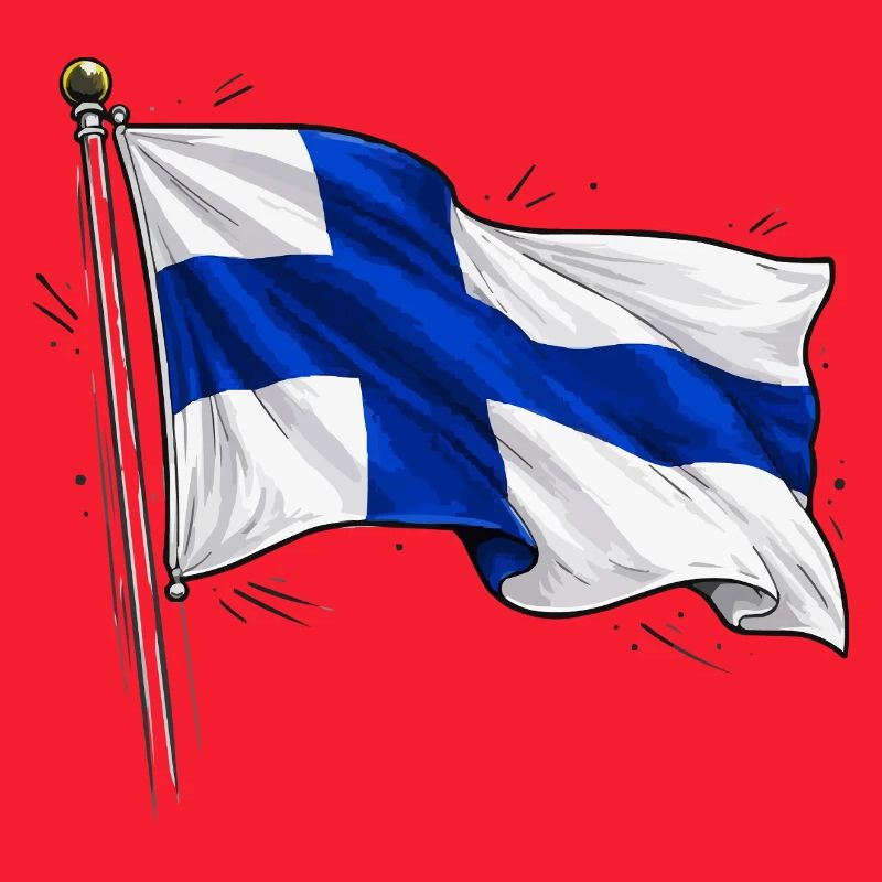 Drapeau de la Finlande