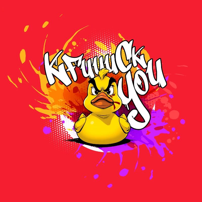 Graffiti Duck: Eine Explosion der Farben