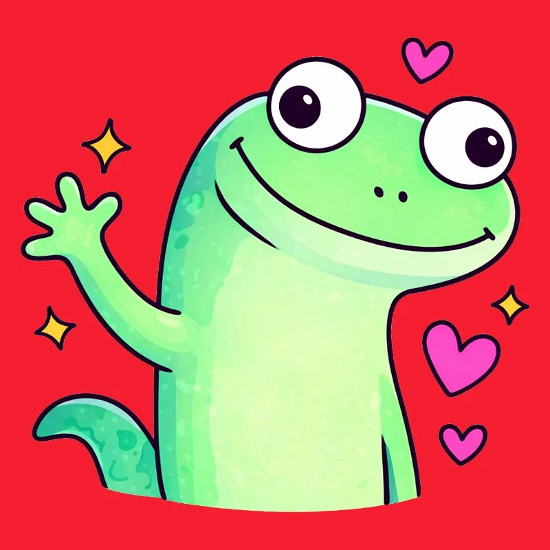 Cute Doodle Chameleon Shirt | Lizard Lizard Lizard