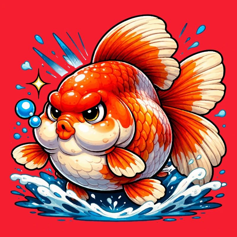 High Quality Orange Ranchu Goldfish