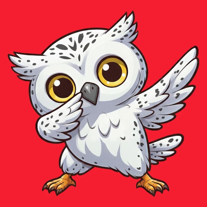 Coole Schneeeule Dabbing Kids Eule Dab