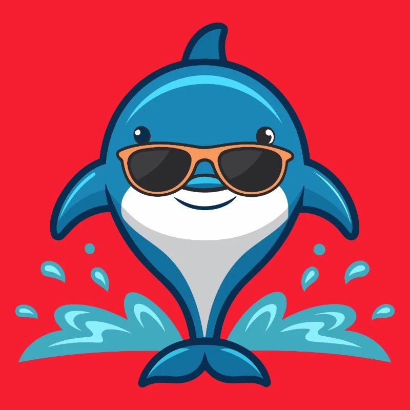 Dauphin chic sur les vagues
