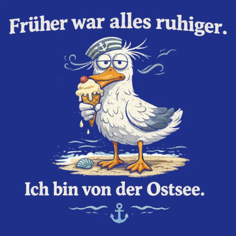 Ostsee Möwe mit Eis früher war alles ruhiger