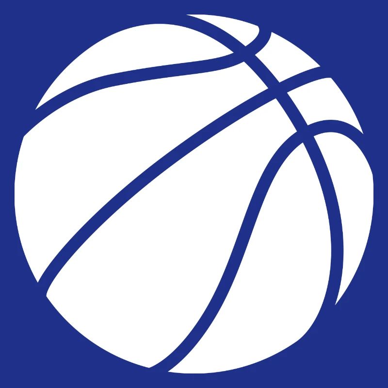Basketball Logo weiß