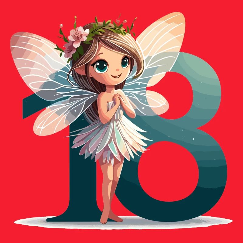 18 ans fée elfe mignon cadeau d’anniversaire