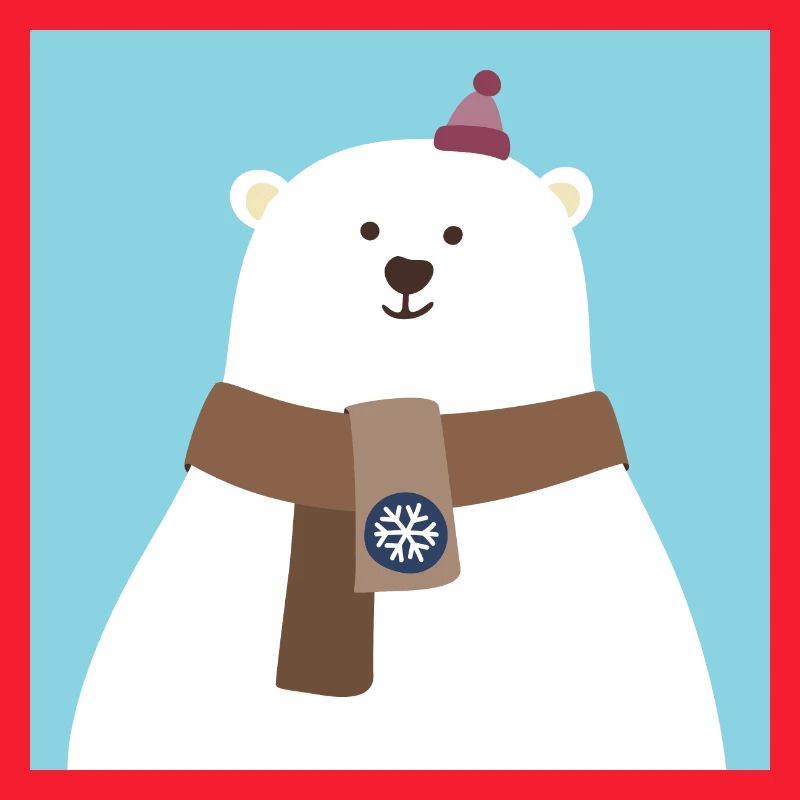 Poster Polar Bear North Pole Bear Snow Winter Cool
