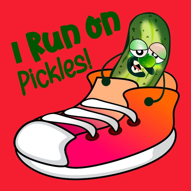 JE COURS SUR DES CORNICHONS