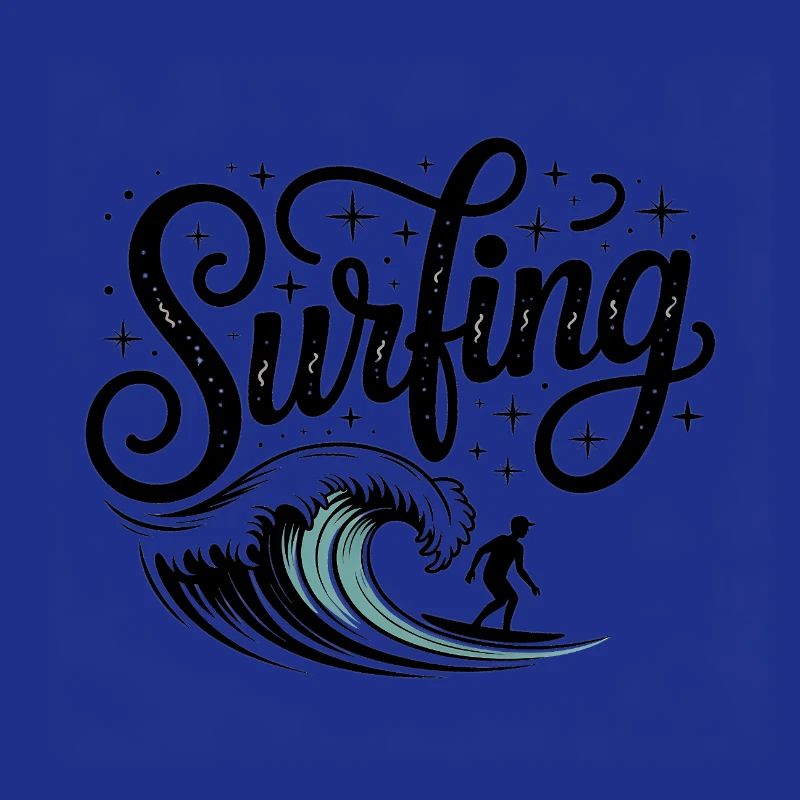 Surf - Logo Cool Surfer