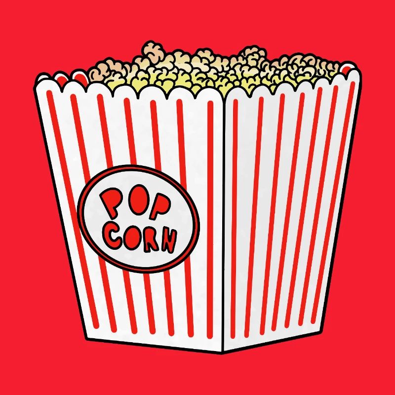 Popcorn Stripe Burst Eimer Retro