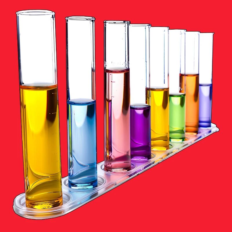 Rainbow Test Tubes Pattern