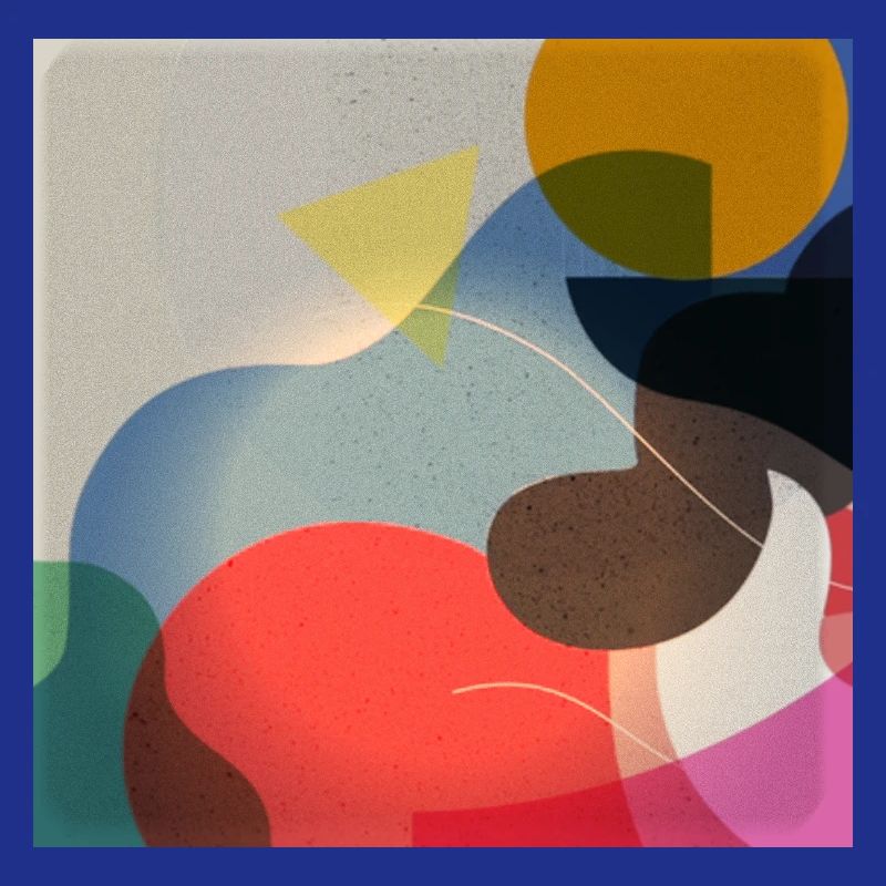 Composition de formes de couleurs abstraites