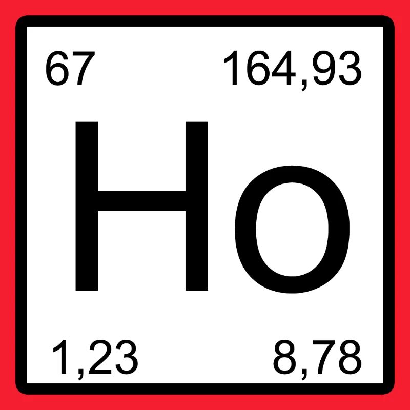 Symbole de la période Holmium Ho
