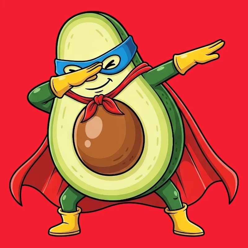 Avocado Held Vegetables Strong Vegan Role Model