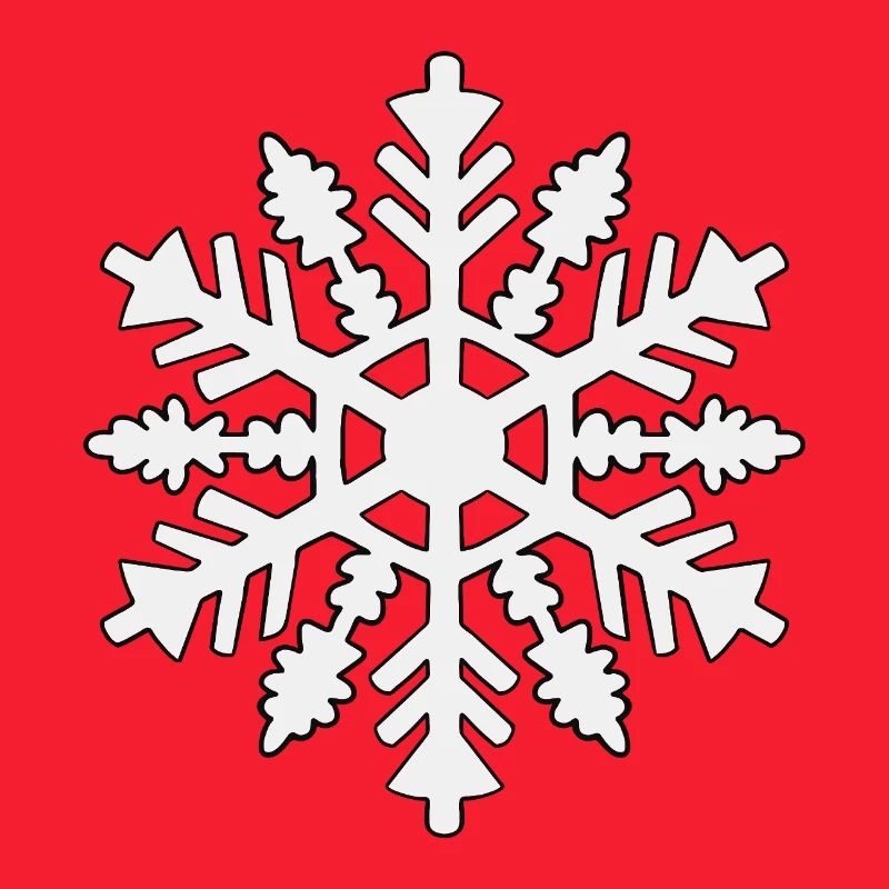 Silhouette de flocon de neige