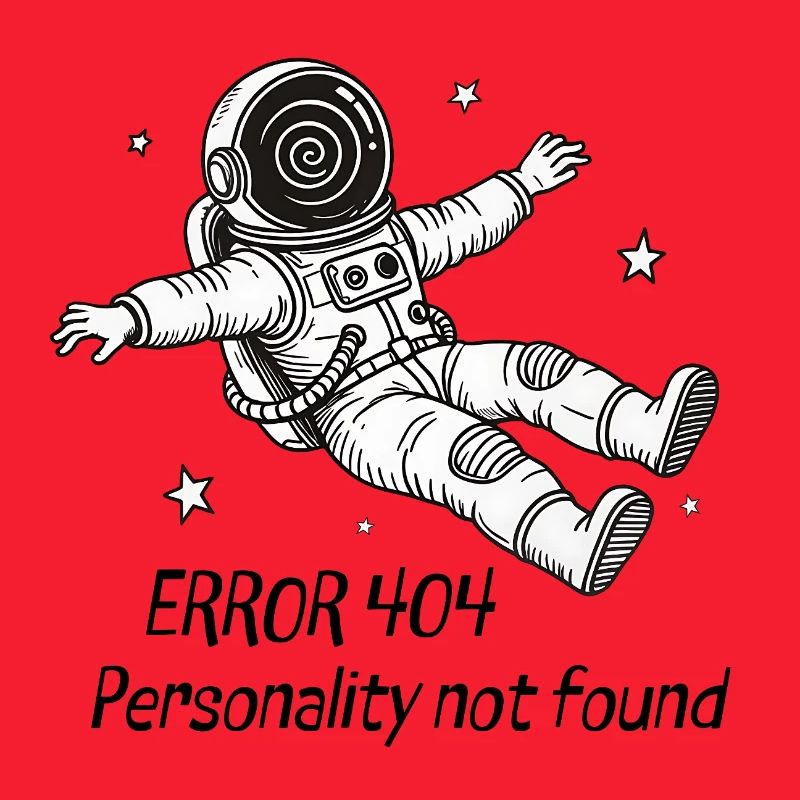 Astronaute Error 404: Personality not found