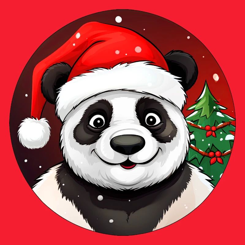 Panda de Noël