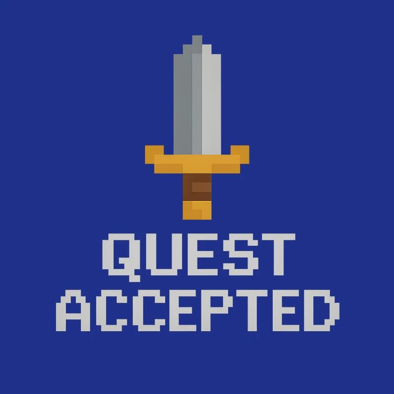 Quest Accepted Pixel Sword