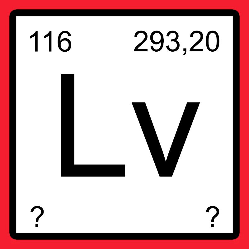 Livermorium Lv Element Square Design