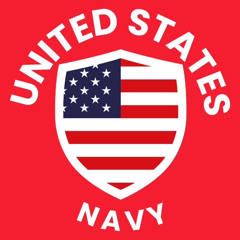 U.S. Flag Shield Navy
