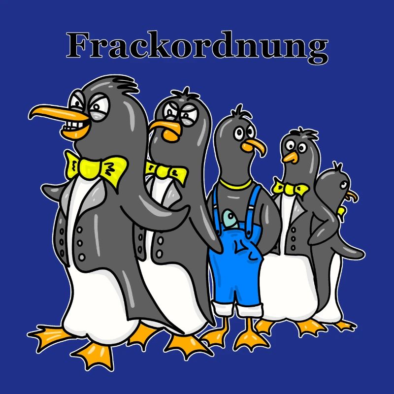 Ordre du vestige de queue-de-pie - Dessin animé drôle de Pingouin