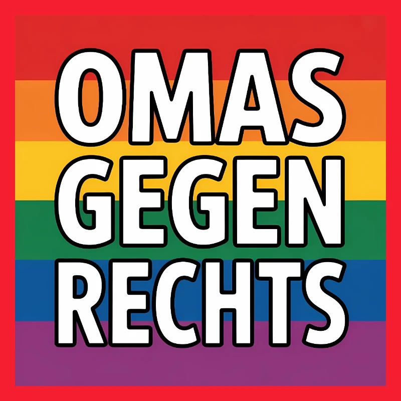 Omas gegen Rechts - Antifa Regenbogen Tee
