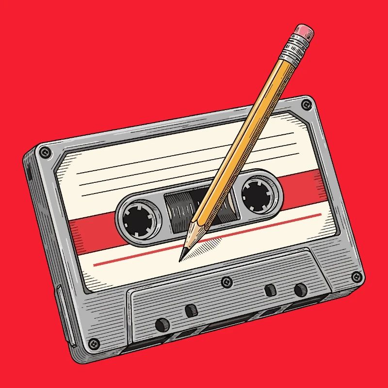 Analog cassette with pencil