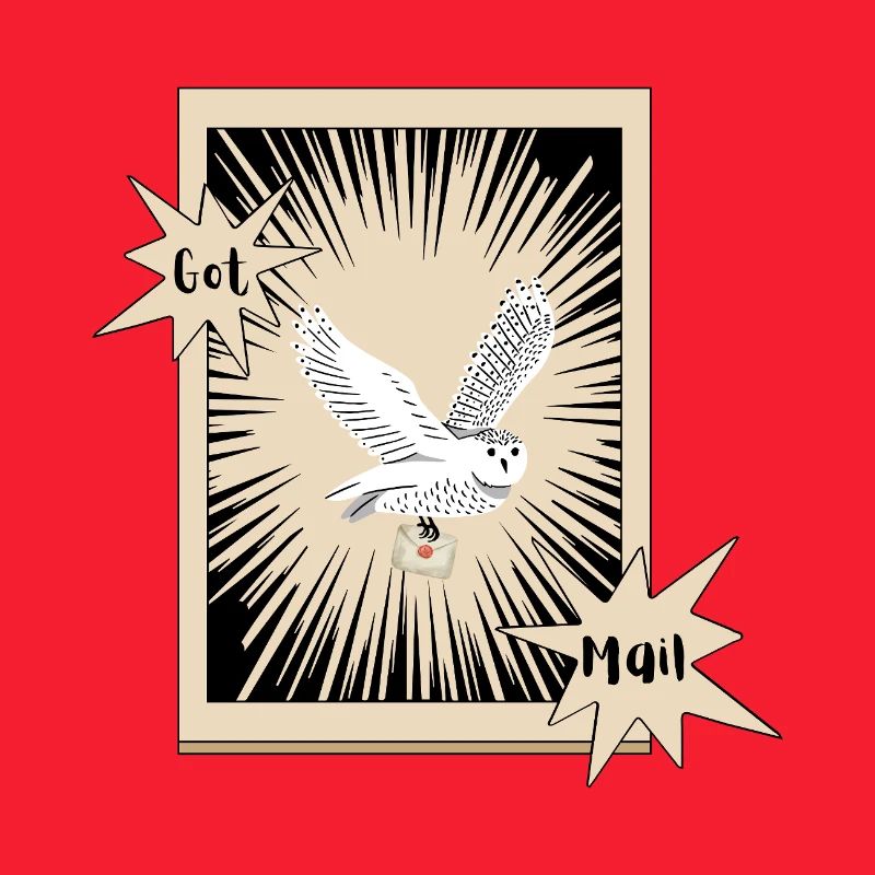 Got Mail Owl Briefeule Schneeeule