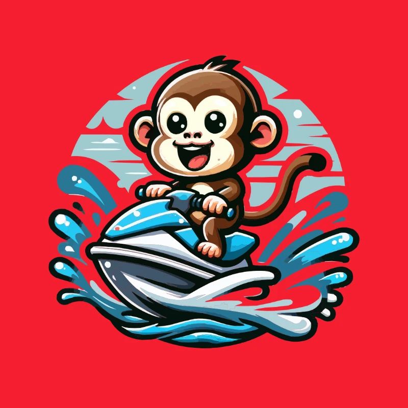 Monkey on Jet Ski Adventure