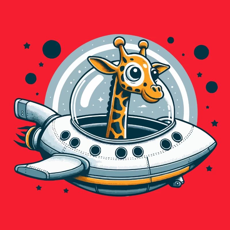 Aventure spatiale de girafe