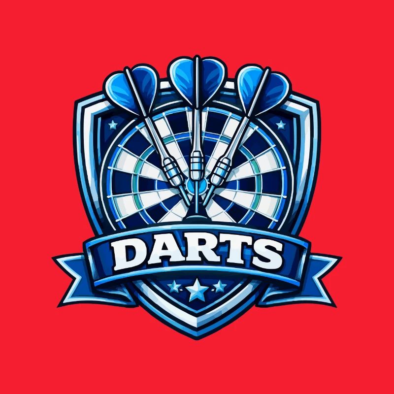 Blue Darts Shield Logo