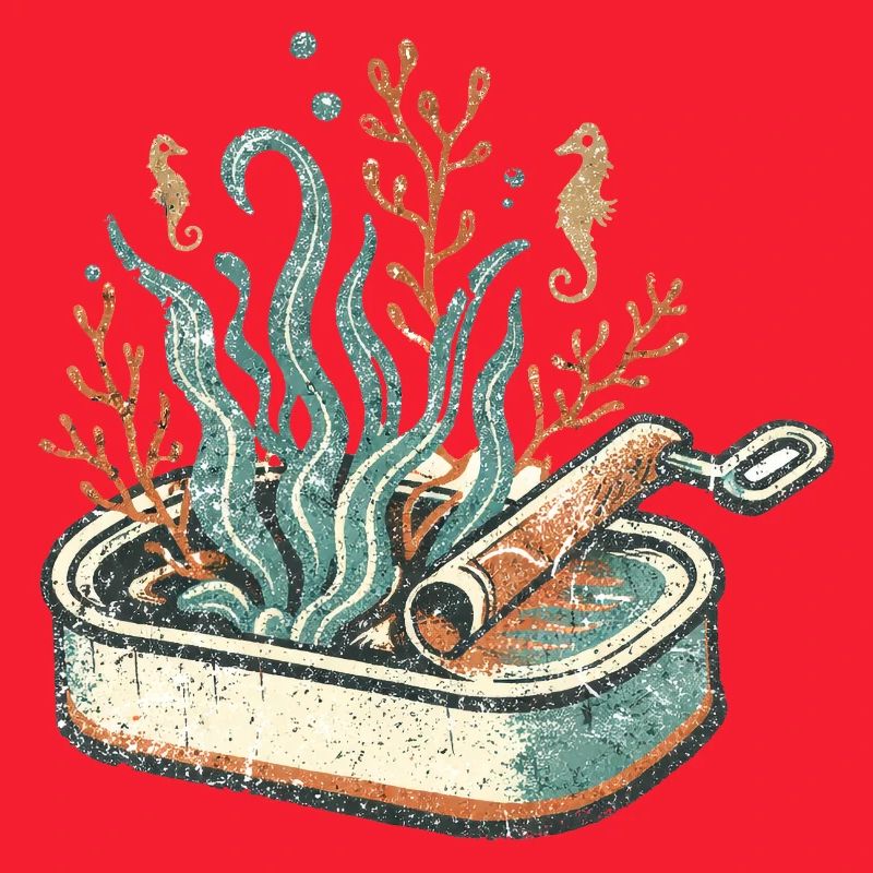 Seaweed Scroll Pan Art